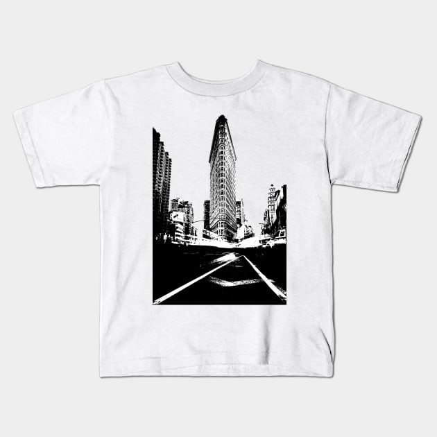 Flatiron Building NY Kids T-Shirt by NYCTshirts